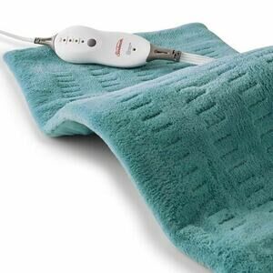Sunbeam Heating Pad Pain Relief King Size Soft Touch 4 Heat Settings Auto-Off